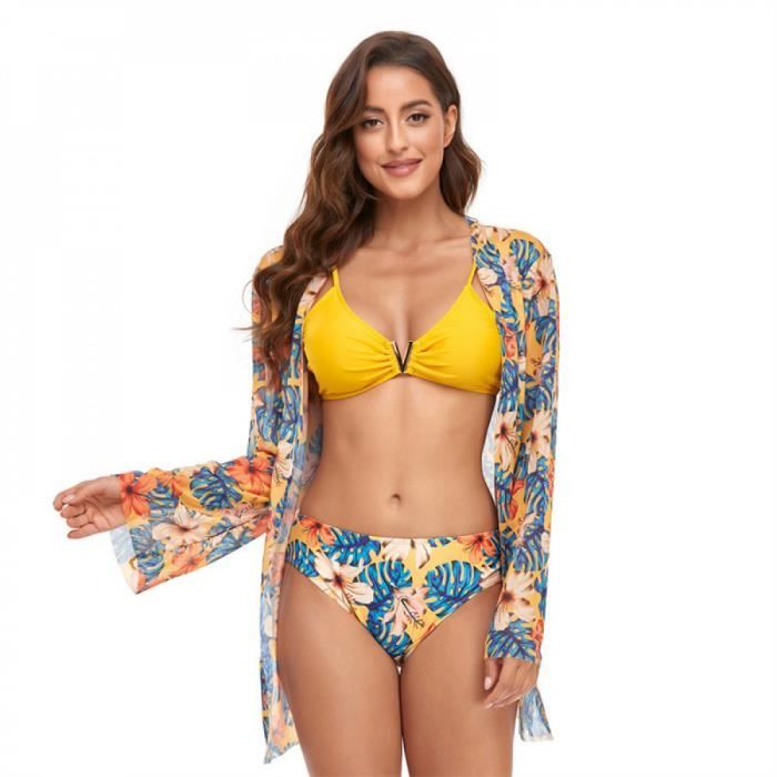 Ensemble 2 Pièces Femme Élégant Épaules Dénudées Imprimé - Haut Manches Longues + Pantalon Large