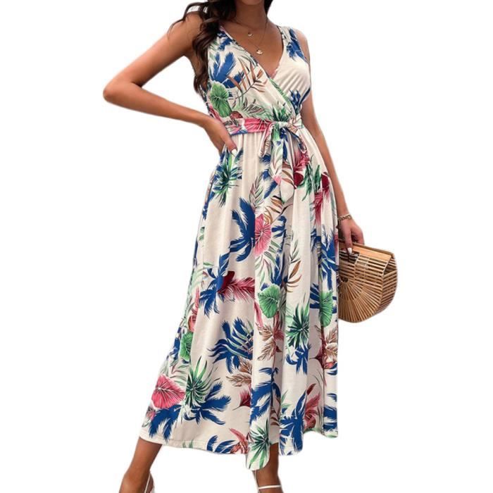 Robe longue à manches courtes pour les journées ensoleillées main image 0