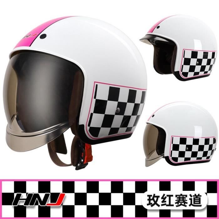 Casque Moto Demi-Visage Rétro 3/4 Avec Lunettes Solaires - ABS, Confort & Protection Pour Hommes Et Femmes