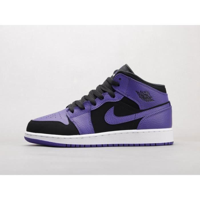 Jordan 1 mid violet noir store