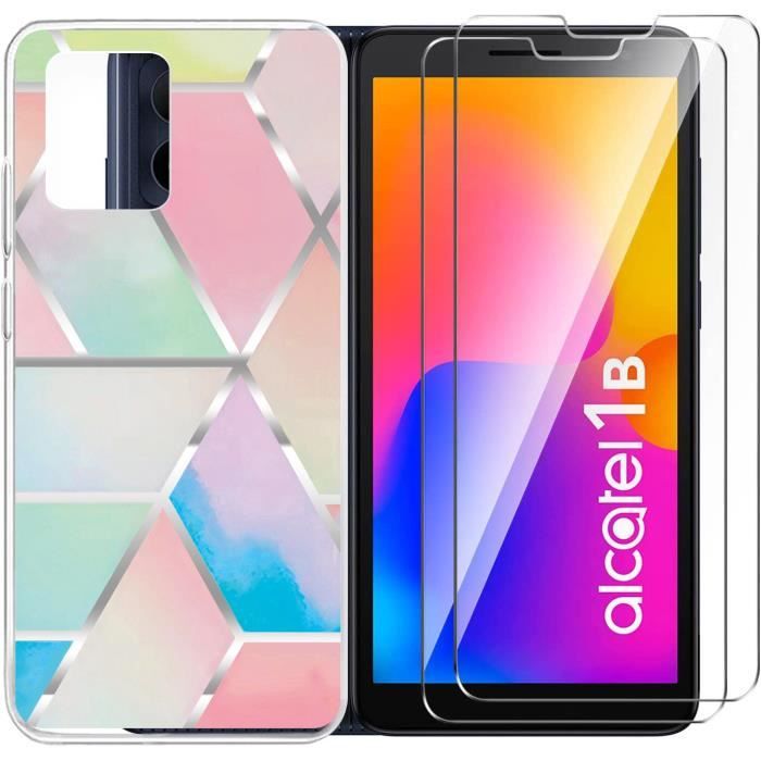 Coque + Protection écran Verre Trempé Pour Alcatel 1B (2022) - SDTEK - Neuf