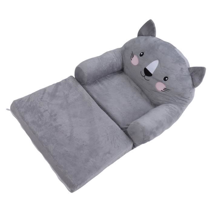Canapé-lit Enfant 2 En 1 Decalsweet, Pliable Et Convertible, Motif Ours, Pour Tout-petit, Neuf En Boîte