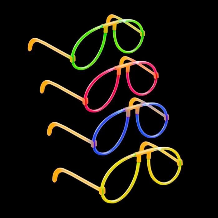 Lunettes fluorescentes - PTIT CLOWN - REF/14801 - Couleur aléatoire - 6 heures dautonomie - Mixte