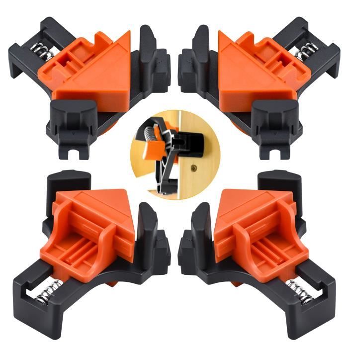 Serre-Joints Angle Droit Itian - 4PCS Alliage Aluminium - 90° Pour Cadres Et Meubles