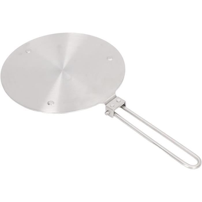 Plaque Diffuseur Inox Plaque Adaptation Induction Pour Moka - 13cm Acier Inoxydable Avec Poignée Bialetti Induction