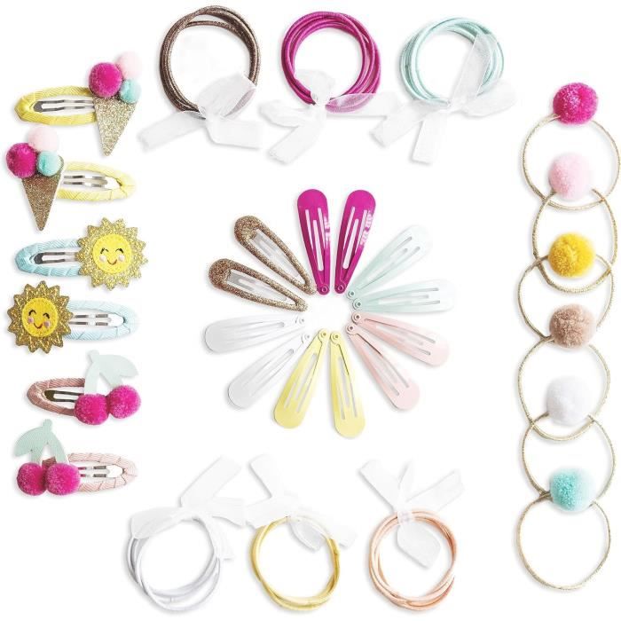 Lot De 6 Barrettes À Cheveux En Satin Soyeux - TRAHOO - N4510 - Ruban