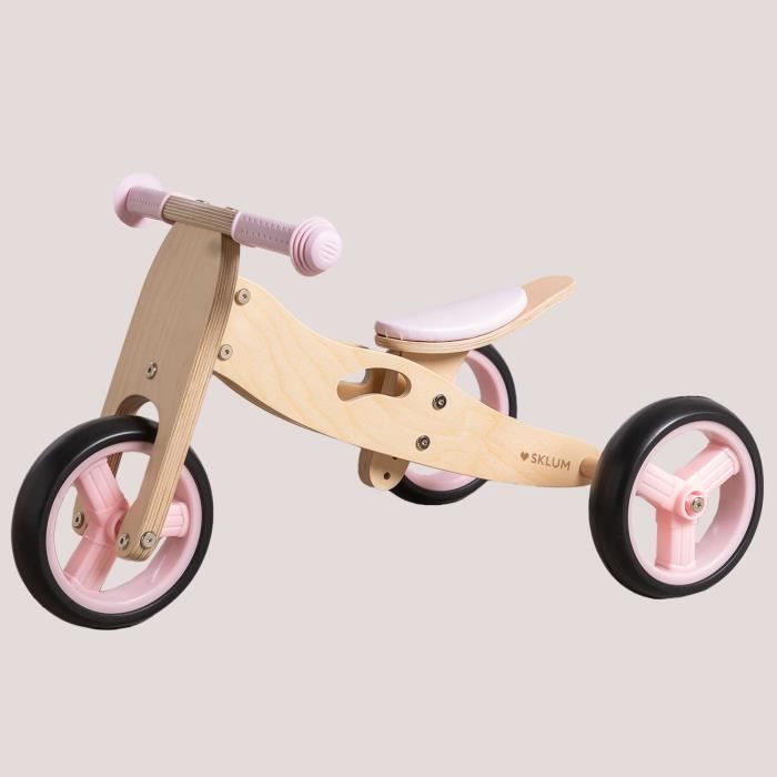 Vélo D'apprentissage En Bois 2 En 1 – Convertible Tricycle/draisienne – Pour Enfant à Partir De 2 Ans - 11