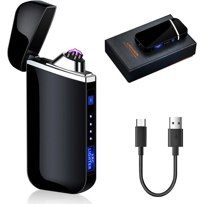 Briquet à Arc Électrique USB Rechargeable – Cou Flexible, Sans Flamme, Coupe-Vent