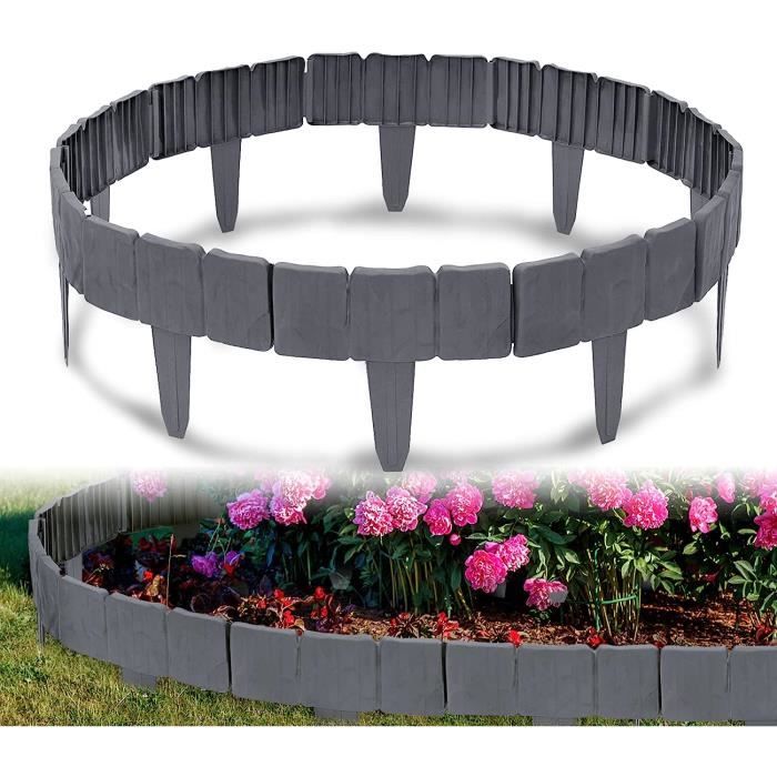 Bordure De Pelouse En Plastique, Bordure De Jardin En Polypropylène, Bordure De Parterre De