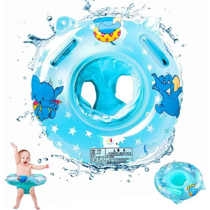 Bouée De Natation Gonflable Bébé Avec Siège – 6 à 36 Mois, Poignées Sécurité Pour Piscine Et Baignoire