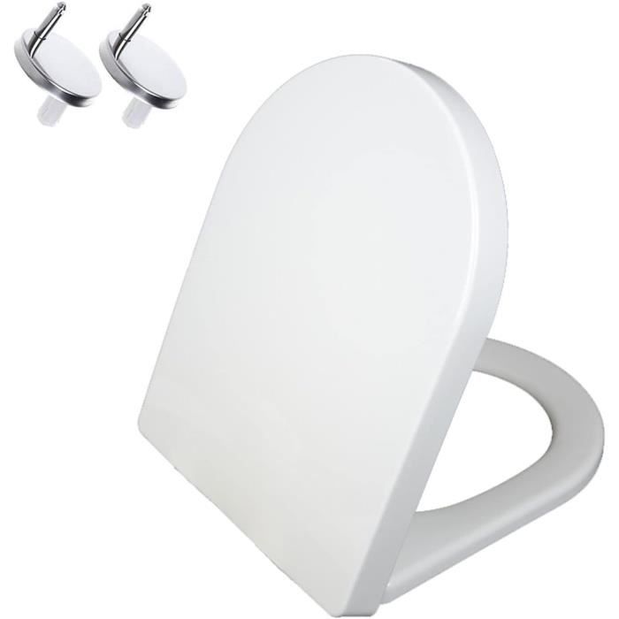 Abattant WC gris avec frein de chute