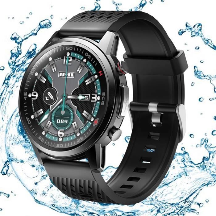 Montre Connectée Militaire Homme ChiBear – Écran HD 360x360, Lampe Torche, Santé, Appels Bluetooth