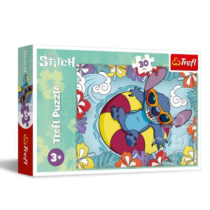 Puzzle - TREFL - LILO STITCH EN VACANCES - 30 pièces - Multicolore ...