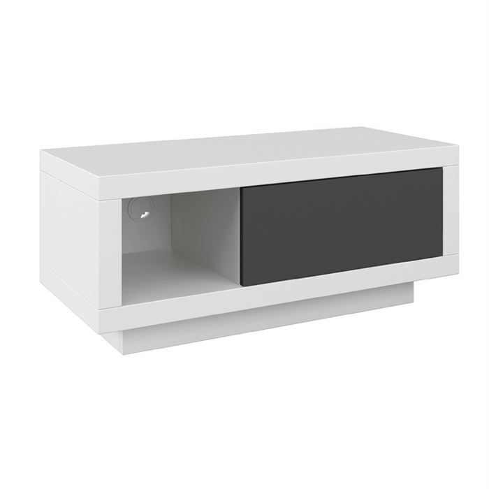Varic M Blanc Clapet Anthracite Meuble Hifi Integree Avis Et