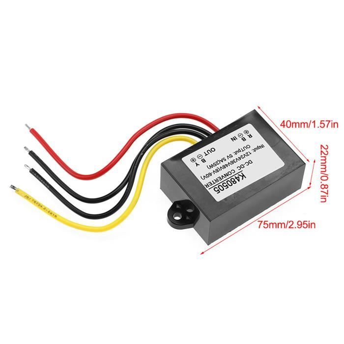 6 Modules Convertisseur Abaisseur DC-DC LM Réglable - Entrée 4-40V, Sortie 3.3-24V, Affichage LED - Pour Arduino, Projets DIY
