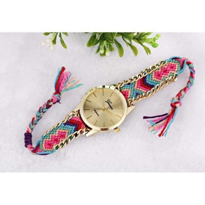 Montre bracelet en tissu femme store