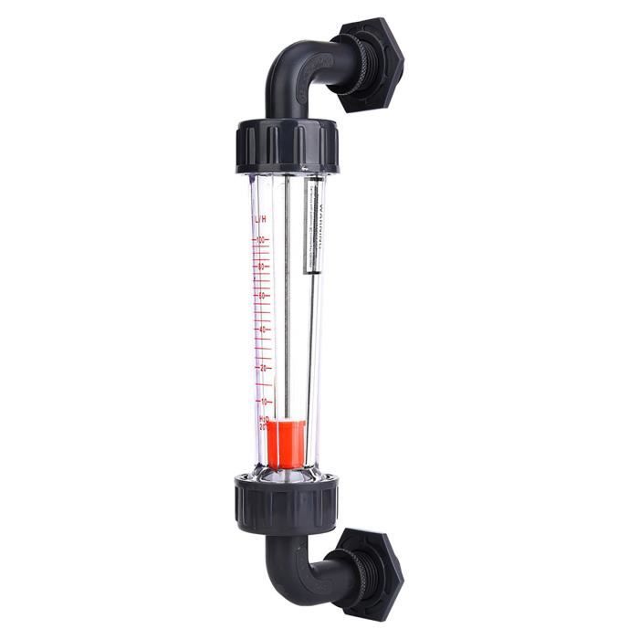 Lazmin Débitmètre D'Eau Plastique Clair 1000 L/H - Modèle LZS-15 Pour Canalisation DN15