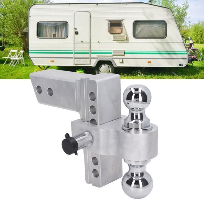 Yosoo Boule D'Attelage Universelle 1-7/8 Pouces - Connecteur Remorque Chromée 2000 Lbs