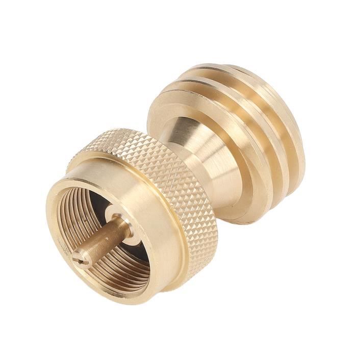 Adaptateur propane to butane portable 1 lB propane petit réservoir d'entrée EN417 sortie Lindal valve sortie camping fuel canister refill adaptateur pour randonnée en extérieur