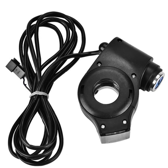 Répartiteur De Câble D'Accélérateur Moto Noir - Splitter Gaz Universel 36mm Course