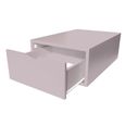Cube de rangement profondeur 75 cm + tiroir Bois - Couleur - Violet Pastel-1
