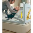 1 Haute qualité Clôture de lit pour bébé infantile protection contre les chutes sûr 93 cm hauteur verticale déclin enfants rail 1.8M-1