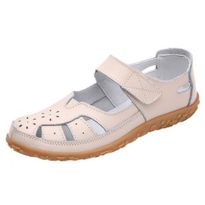 chaussure compensée beige