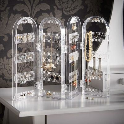 Lot De 6 Présentoirs En Acrylique Transparent - Réglables Pour Bijoux, Livres, Photos, Sacs... - Idéal Pour Décoration Maison, Mariage Ou Boutique