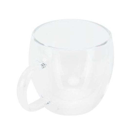 XUY-Tasse en verre avec poignée Transparent Double paroi café lait thé  boisson tasse résistant à la chaleur (150 ml) - Cdiscount Maison