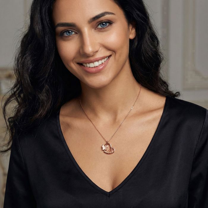 Collier Chaîne Argentée Avec Pendentif Flèche - Idée Cadeau Saint-Valentin