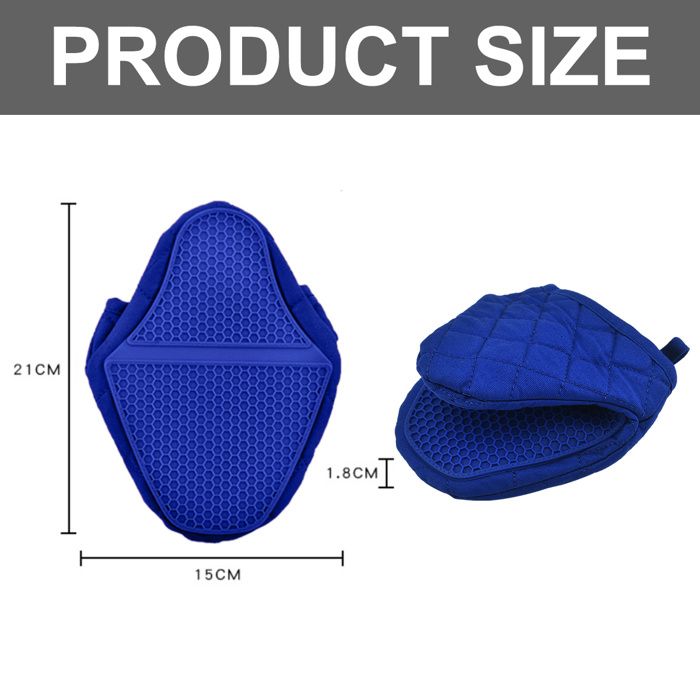 Mitaines De Four Résistantes À La Chaleur - Mitaines De Four Resistantes A La Chaleur Mitaines De Four Silicone Cyslmuk 2 Paires Noir 9010050428038