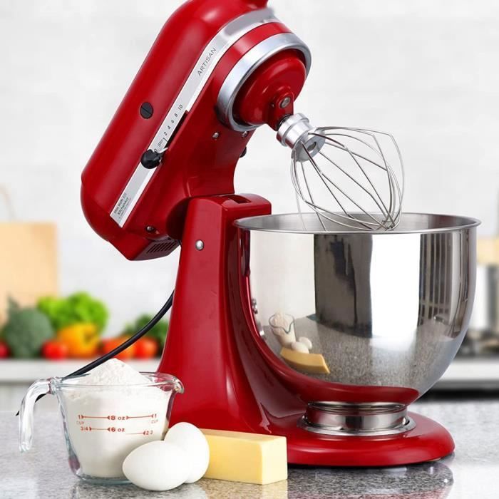 Bol De Mixage En Acier Inoxydable Buithafu - Compatible Blender Tilt-Head 4.5-5 QT - Poignée, Passe Lave-Vaisselle