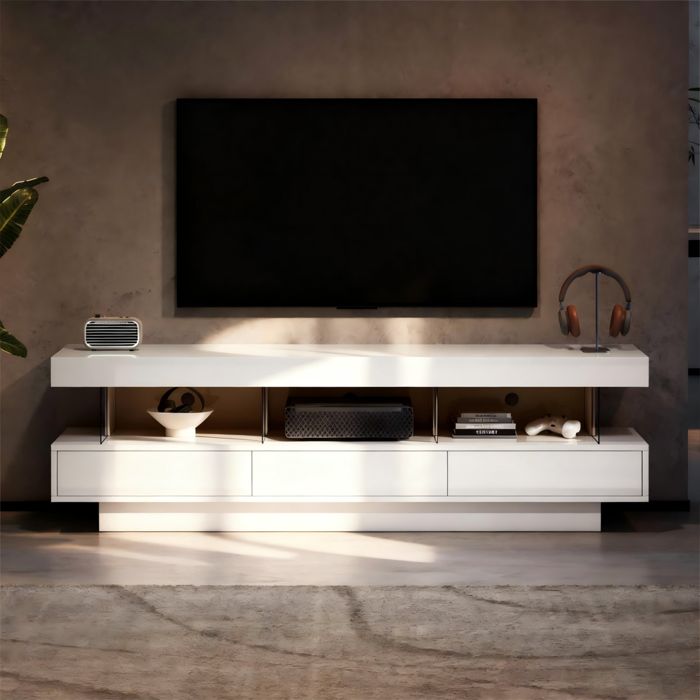 Meuble Tv Blanc Laqu Butnull