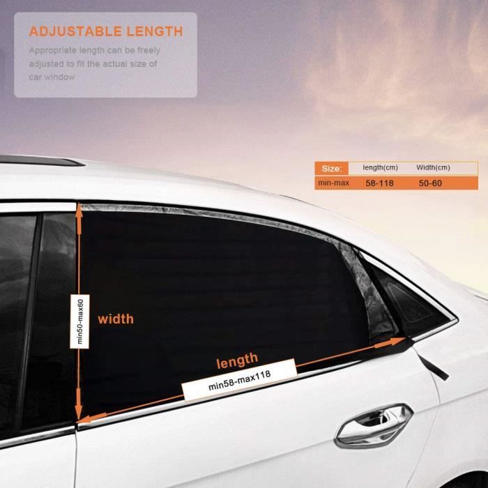Protection Thermique Et UV Pare-soleil Voiture Z.MYUKI Pour Peugeot 2008 II (2019-2024) - Anneau à Ressort, Isolation Thermique