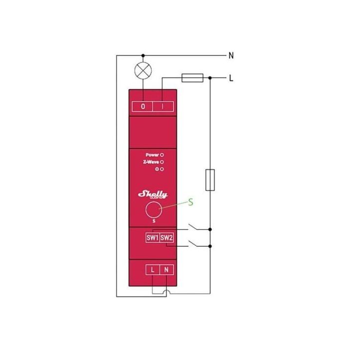 Module Rail DIN 1 canal WiFi - SHELLY - Shelly 1 Pro - Mesure de ...