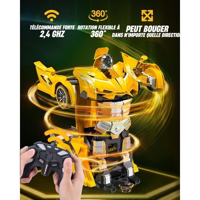 Voiture Transformers - LIAM ACCESS - Robot musical et lumineux jaune - Pour  enfant à partir de 3 ans - Cdiscount Jeux - Jouets
