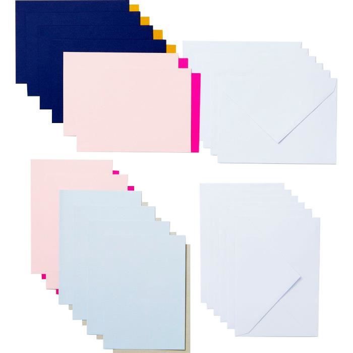 10 cartes et enveloppes et feuilles de foil multicolores Cricut 15,9 x  11,43 cm - Cricut Joy