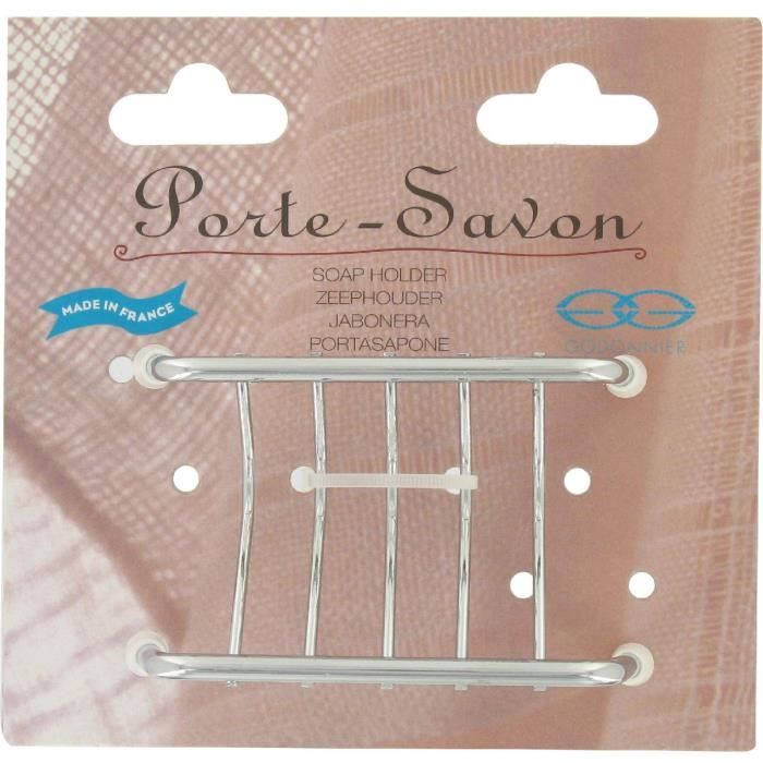 Porte-savon Gedy G-Canton En Résine Et Sable - Couleur Gris Anthracite - Dimensions 2,4 X 12,2 X 8,6 Cm - Garantie 2 Ans