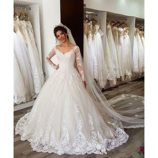 Robe de mari e blanche XXL europ enne et am ricaine femmes 2019