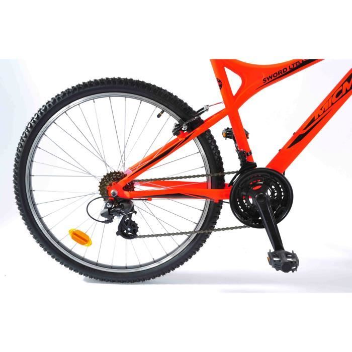 MICMO VTT 26 Sword Cadre acier Orange fluo Cdiscount Sport