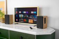 THOMSON Cosy Enceintes Bibliothèque 150W Stéréo, Bluetooth 5