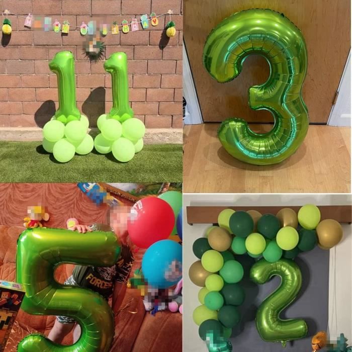 MiaLover Grand ballon de football - Décoration d'anniversaire - 5 ans -  Décoration d'anniversaire - Décoration d'anniversaire - Chiffre 5 - Ballon  de