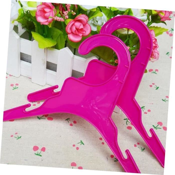 20x Cintres pour Vêtements de Poupée Cintre en Contreplaqué Accessoires de Meubles pour Poupées