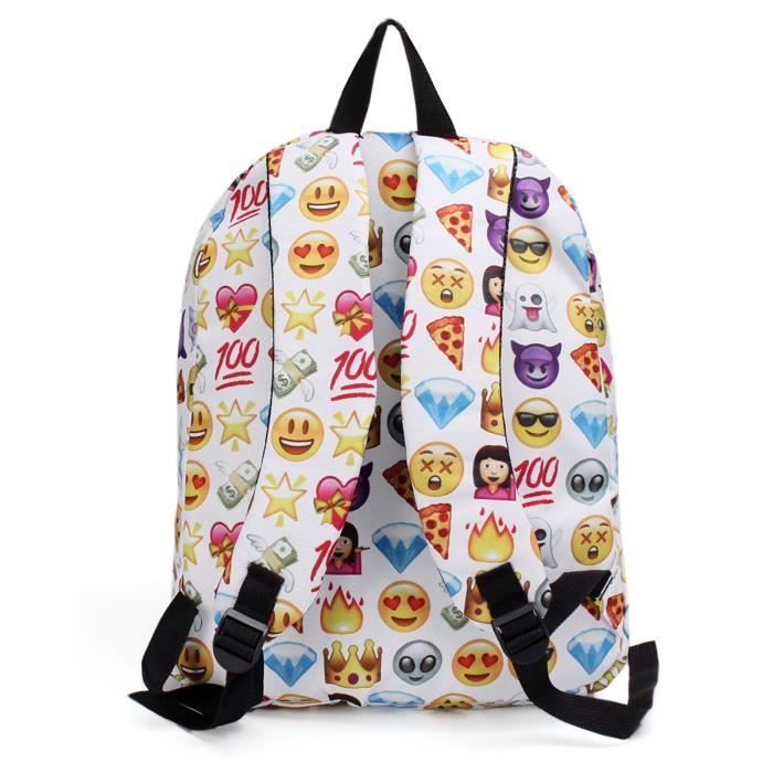 Sac Dos Mode Emoji Cartable Qualit Vintage Ecole Voyage Casual