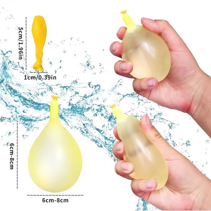Kit De 611 Ballons à Eau Auto-Fermants - Remplissage Rapide Pour Batailles D'Été - Piscine, Jardin, Plage - Couleurs Aléatoires