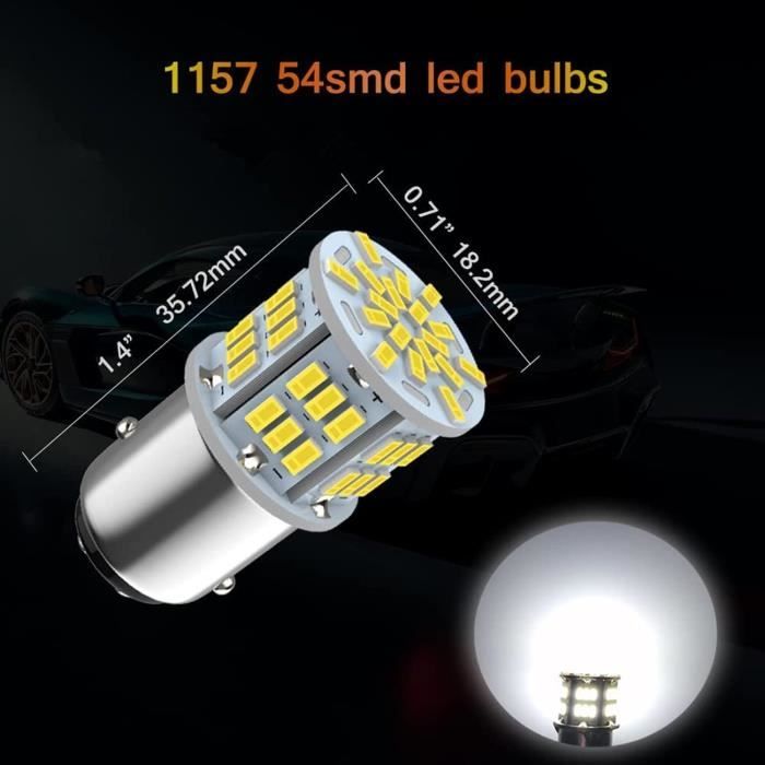 Lot De 10 Ampoules LED T10 Blanches 12V Canbus - Pour Voiture, Brillant, Neuf
