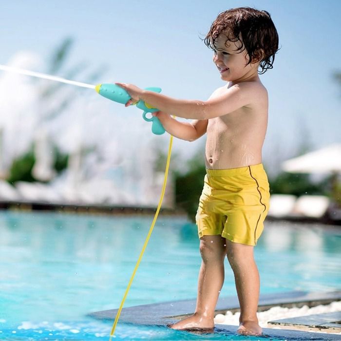 Pistolet à Eau Avec Sac à Dos 1500 Ml – Capacité XXL, Portée 8 M, Bretelles Réglables, étanche – Jouet Aquatique Pour Enfants, Thème Spatial – Idéal été