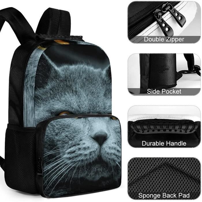 Sac Dos De Mode Adolescent Animal Chat Gar ons Fille Sac Sac