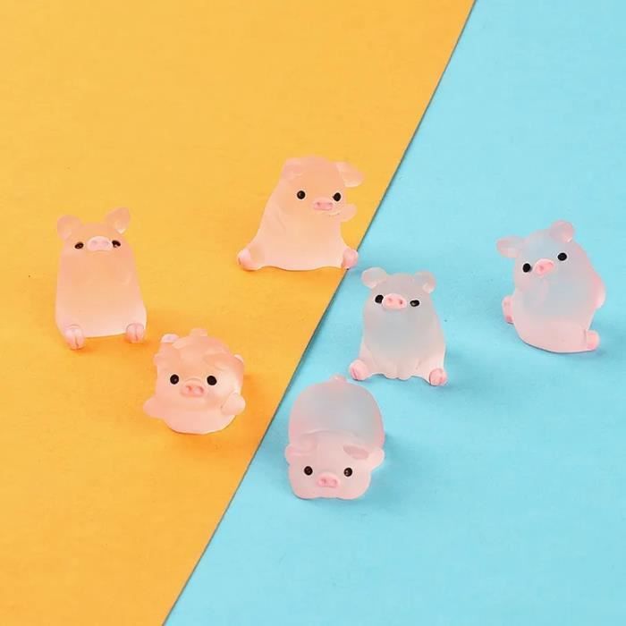 PYSEOSISE Mini Animaux, 60 Pièces Mini Figurine en Résine, Petits Animaux Miniature Figurines d'animaux pour Jardin Paysager Miniatureset Aquarium Maison de Poupée DIY Décoration