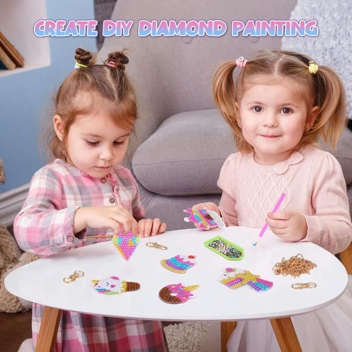 Pearoft Bricolage Fille 7, 8, 9, 10 Ans, Cadeaux Pour Filles De 6 à 12 Ans, Peinture Diamant A5, Carnet De Notes, Kit De Bricolage, Jouets Pour Enfants à Partir De 5, 7, 9, 11 Ans, Cadeau